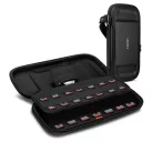 Spigen Rugged Armor Pro Nintendo Switch játékkártya tároló tok, Airtag tartóval, fekete