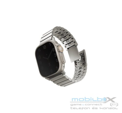 Uniq Strova Magsafe Apple Watch állítható szíj, 49/45/44/42MM, ezüst