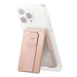 Uniq Heldro ID mágneses kártyatartó szíjjal, rózsaszín