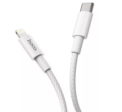 Hoco X56 USB-C / Lightning töltő- és adatkábel, 20W, 1m, fehér
