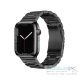 Forcell FA10 Apple Watch 42/44/45/49mm fém szíj, fekete