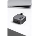 Forcell hálózati gyorstöltő 3xUSB-C + USB-A, PD + QC 4.0, 4A, 100W, kék