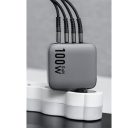 Forcell hálózati gyorstöltő 3xUSB-C + USB-A, PD + QC 4.0, 4A, 100W, kék