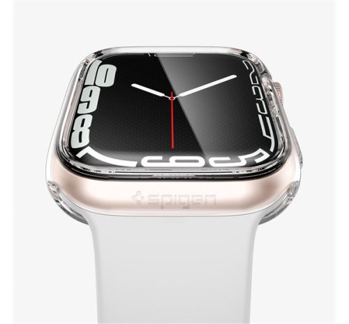 Spigen Ultra Hybrid Apple Watch 9 / 8 / 7 45mm tok, Crystal Clear, átlátszó