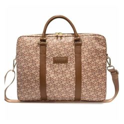   Guess GCube Stripes GUCB15HGCFSEW 16" tablet táska, barna