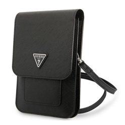 Guess Saffiano Triangle GUWBSATMBK kis táska, fekete