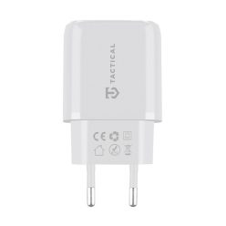   Tactical Base Plug Dual gyorstöltő adapter USB-A+ USB-C, 20W,fehér