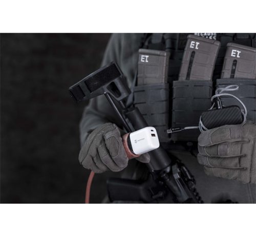 Tactical Base Plug Dual gyorstöltő adapter USB-A+ USB-C, 20W,fehér