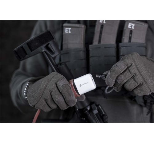 Tactical Base Plug Dual gyorstöltő adapter USB-A+ USB-C, 20W,fehér
