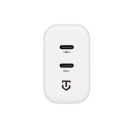 Tactical Base Plug Dual gyorstöltő adapter 2xUSB-C, 40W,fehér