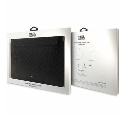 Karl Lagerfeld Sleeve Saffiano Plaque KLCS14SAKLHPK 14" laptop tok, fekete