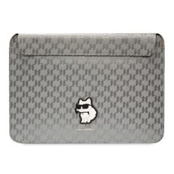   Karl Lagerfeld Sleeve Saffiano Monogram Choupette KLCS14SAKHPCG 14" laptop tok ,ezüst