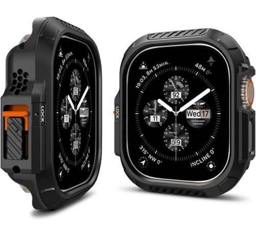 Spigen Lock Fit Apple Watch Ultra 2 / 1 49mm tok, fekete