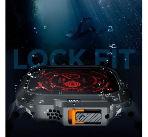 Spigen Lock Fit Apple Watch Ultra 2 / 1 49mm tok, fekete