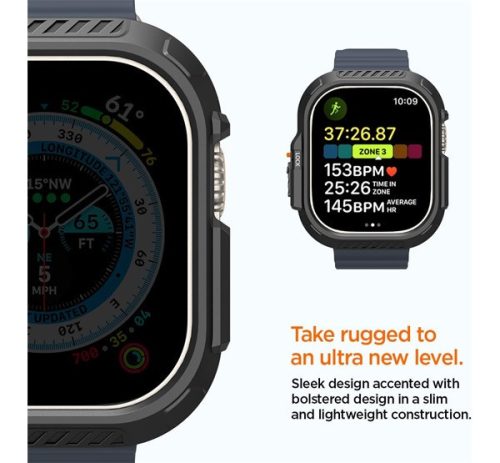Spigen Lock Fit Apple Watch Ultra 2 / 1 49mm tok, fekete
