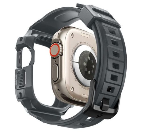 Spigen Rugged Armor Pro Apple Watch Ultra 3 / 2 / 1 49mm tok / szíj, sötétszürke