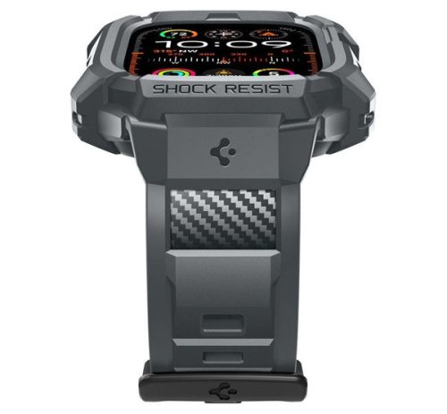 Spigen Rugged Armor Pro Apple Watch Ultra 3 / 2 / 1 49mm tok / szíj, sötétszürke
