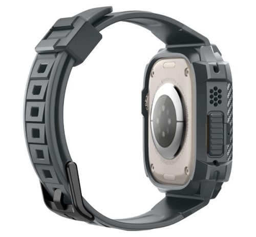 Spigen Rugged Armor Pro Apple Watch Ultra 3 / 2 / 1 49mm tok / szíj, sötétszürke