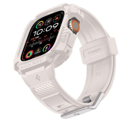Spigen Rugged Armor Pro Apple Watch Ultra 2 / 1 49mm tok / szíj, bézs