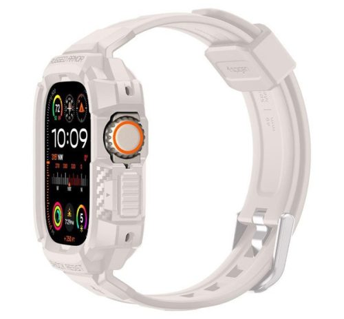 Spigen Rugged Armor Pro Apple Watch Ultra 2 / 1 49mm tok / szíj, bézs