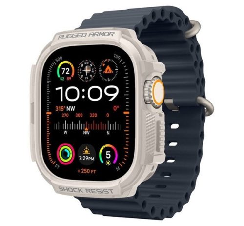 Spigen Rugged Armor Apple Watch Ultra 2 / 1 49mm tok, bézs