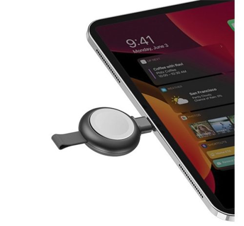 Energea WatchPod 3 Apple Watch USB-C vezetéknélküli gyorstöltő, 5W, fekete