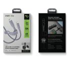 Energea Flow C94 USB-C / Lightning MFI szövet gyorstöltő- és adatkábel, 1.5m, 60W, 3A, lila