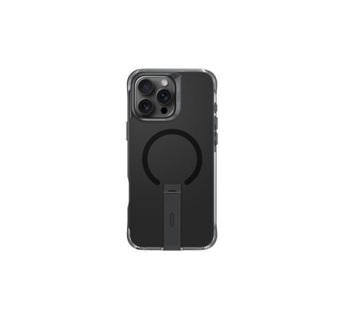 Uniq Eleva Apple iPhone 16 Pro Max Magsafe szilikon tok tartó résszel, karbon fekete