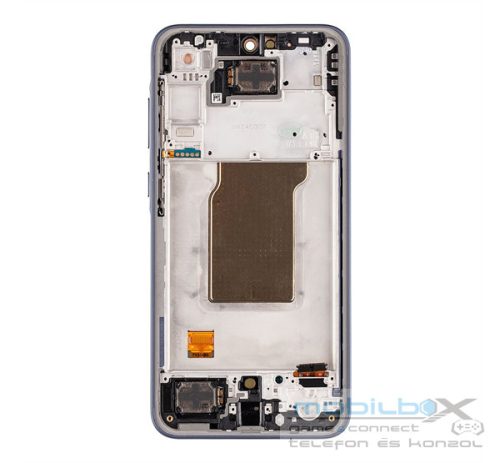 Samsung A356B Galaxy A35 5G gyári LCD kijelző kerettel, fekete (Service Pack)