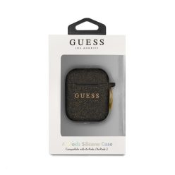 Guess Silicone Apple AirPods 1/2 tok, fekete