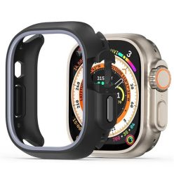   Apple Watch 7-9 (41 mm), Műanyag + szilikon védőkeret, szíj nélkül, közepesen ütésálló, Dux Ducis Bamo, sötétszürke