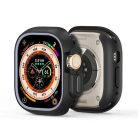 Apple Watch 7-9 (41 mm), Műanyag + szilikon védőkeret, szíj nélkül, közepesen ütésálló, Dux Ducis Bamo, sötétszürke
