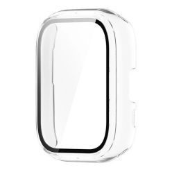   Amazfit Active, Műanyag védőkeret, kijelzővédő üveggel, közepesen ütésálló, szíj nélkül, átlátszó