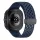 Samsung Galaxy Watch Ultra (47mm) SM-L705, szilikon pótszíj, lyukacsos, légáteresztő, sötétkék