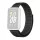 Samsung Galaxy Fit3 SM-R390, textíl pótszíj, nylon, tépőzáras, állítható, légáteresztő, fekete