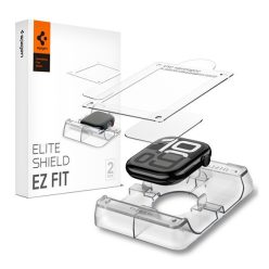   Spigen EliteShield EZ Fit Apple Watch 11 /Watch 10 46mm kijelzővédő fólia felhelyező kerettel (2db)
