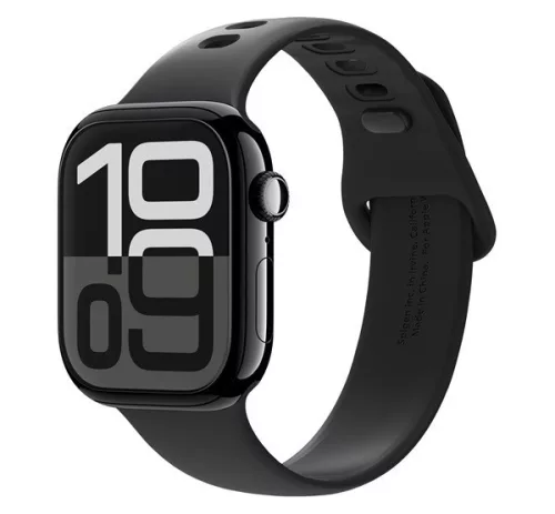 Spigen EliteShield EZ Fit Apple Watch 11 /Watch 10 46mm kijelzővédő fólia felhelyező kerettel (2db)