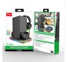 iPega XBX025S multifunkcionális RGB töltőállomás hűtéssel, Xbox Series X készülékhez, fekete