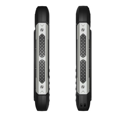 Evolveo Strongphone H1 DualSim vízálló nyomógombos mobiltelefon, fekete/ezüst