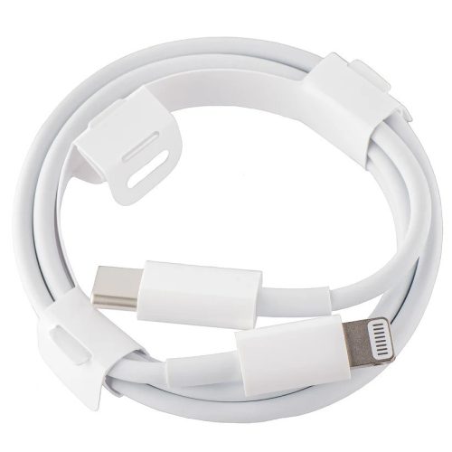 Apple USB-C-Lightning kábel, 1m, 96W, 4.7A, fehér, csomagolás nélkül (Bulk)