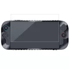 iPega SW2024A Nintendo Switch szilikon tok + tempered glass kijelző védő üvegfólia szett, fekete / átlátszó