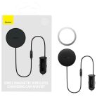 Baseus CW01 USB-C mágneses autós telefontartó autós töltővel, szellőzőrácsra, 15W + 25W, fekete