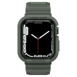  Spigen Rugged Armor Pro Apple Watch 9 / 8 / 7 45mm / SE (2nd / 1st Gen) / 6 / 5 / 4 44mm tok, zöld