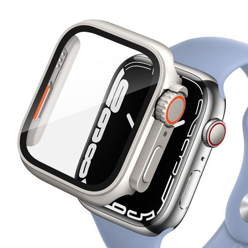Tech-Protect Defense360 Apple Watch 4 / 5 / 6 / SE / SE2 / SE3 (44mm) ütésálló tok kijelzővédelemmel, titanium-narancs