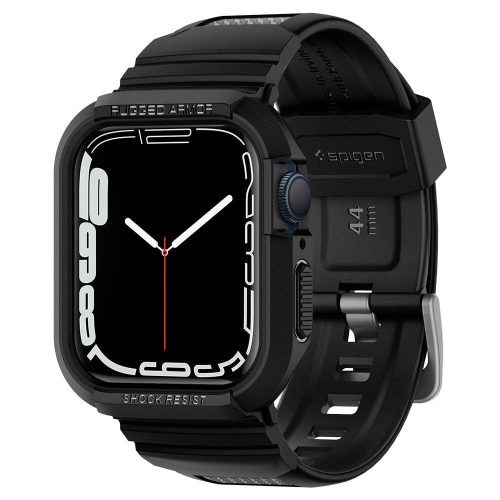 Spigen Rugged Armor Pro Apple Watch 9 / 8 / 7 / 6 / SE ( 3 / 2 / 1 Gen) 44mm / 45mm tok, fekete