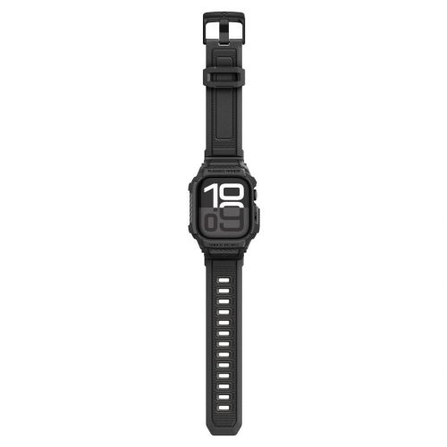 Spigen Rugged Armor Pro 2 Apple Watch 10-11 (42 mm) szíj / tok, Matte Black, fekete
