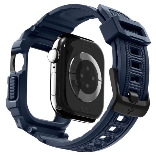 Spigen Rugged Armor Pro 2 Apple Watch 10-11 (42 mm) szíj / tok, Navy Blue, sötétkék