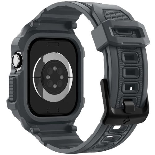 Spigen Rugged Armor Pro 2 Apple Watch 10-11 (46 mm) szíj / tok, Dark Gray, sötétszürke