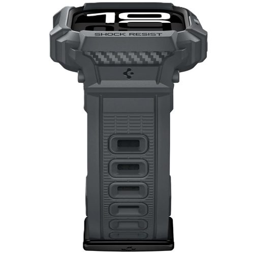 Spigen Rugged Armor Pro 2 Apple Watch 10-11 (46 mm) szíj / tok, Dark Gray, sötétszürke