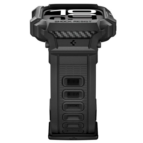 Spigen Rugged Armor Pro 2 Apple Watch 10-11 (46 mm) szíj / tok, Matte Black, fekete